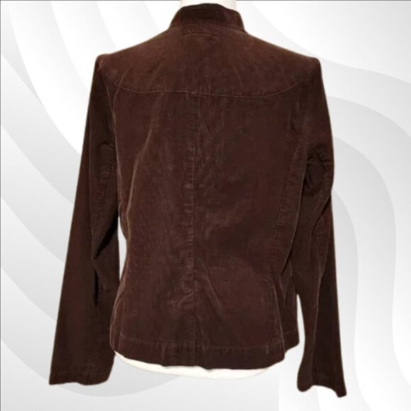 2/$20 Crazy Horse by Liz Claiborne Brown Corduroy Jacket Size L - Picture 2 of 4
